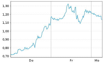 Chart Mini Future Short Microstrategy - 1 Woche