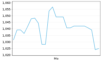 Chart Mini Future Long Snowflake - 1 Woche