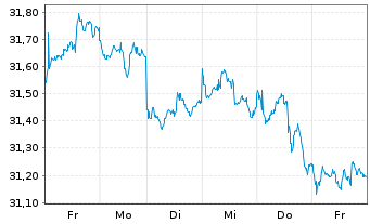 Chart XtrIE)MSCI EM Clim.Trans.ETF USD - 1 semaine