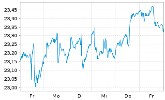 Chart Xtr-MSCI Wld Small Cap ETF - 1 Woche