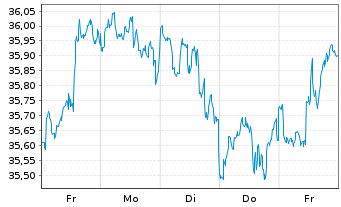 Chart Xtr.(IE)-MSCI World ESG - 1 Woche