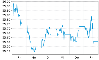 Chart AIS-Am.Idx.US Gov.Inf.-Lnkd Bd - 1 Week