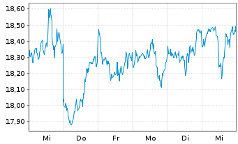 Chart BNPPE-MSCI USA SRI S-Ser.5%C. - 1 semaine