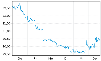 Chart Dir.ETF T.-D.Dly S&P500 Bear3X - 1 Week