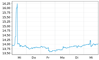 Chart India Fund Inc., The - 1 Week