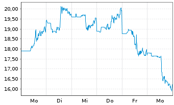 Chart Netskope Inc. Registered Shares Class A o.N. - 1 Week